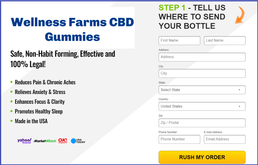 Wellness Farms CBD Gummies Order